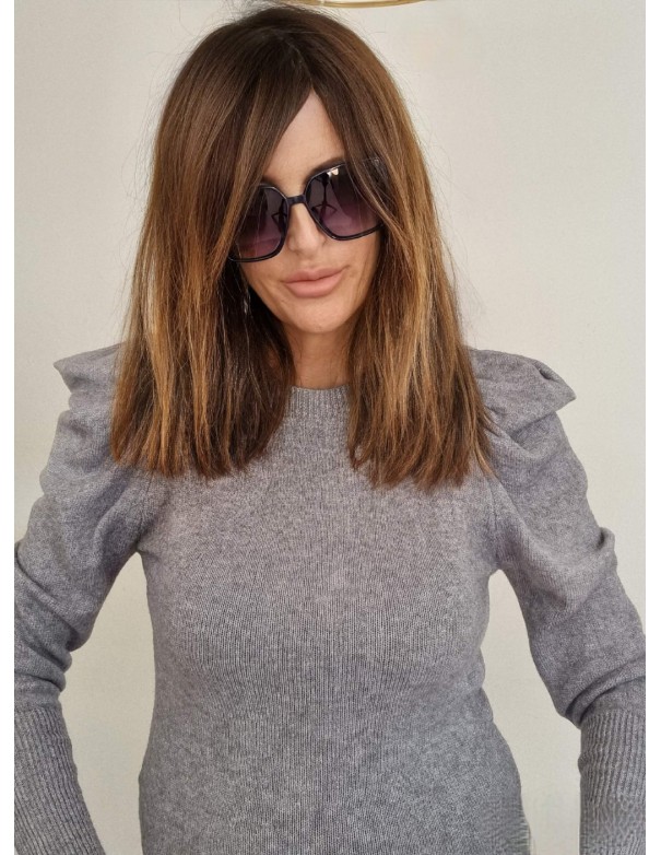 Maglia Grigio a Paricollo con Manica...