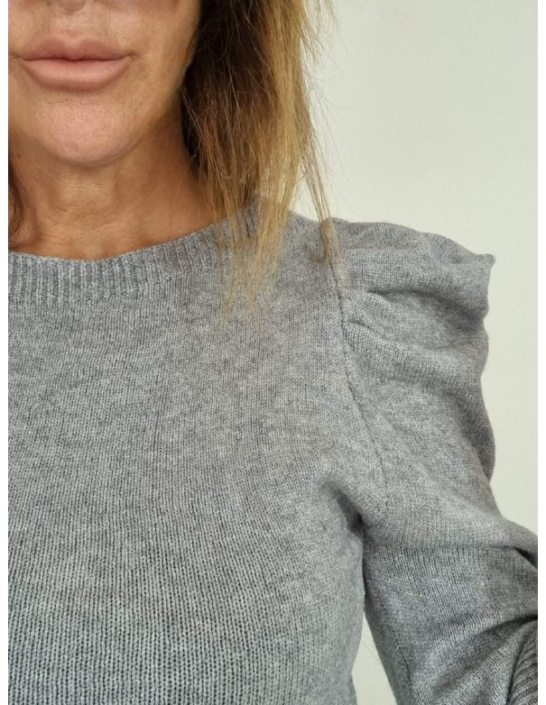 Maglia Grigio a Paricollo con Manica...