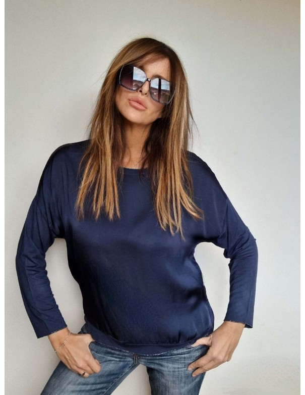 Maglia Blu Manica Lunga