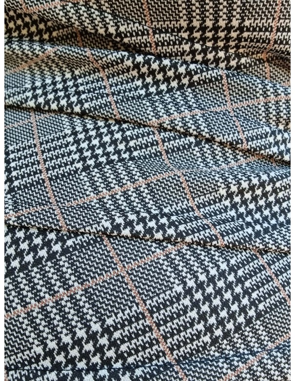 Abito Elasticizzato Quadrettato Avvitato