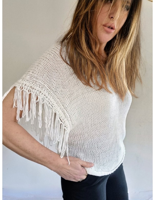 Maglia Nera con Frange