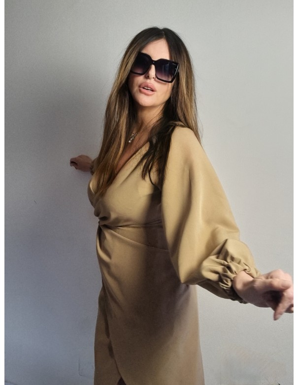 Abito Donna Incrociato Bianco o Beige