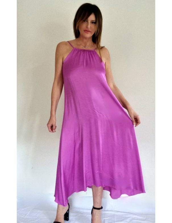 Abito Fucsia Lungo