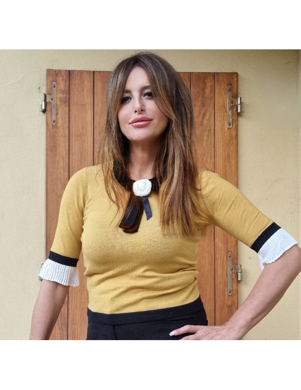 Maglia Verde Manica Con Gala