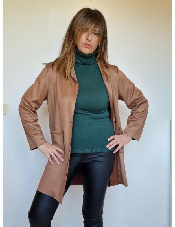 Lupetto Beige Chiaro Manica Lunga