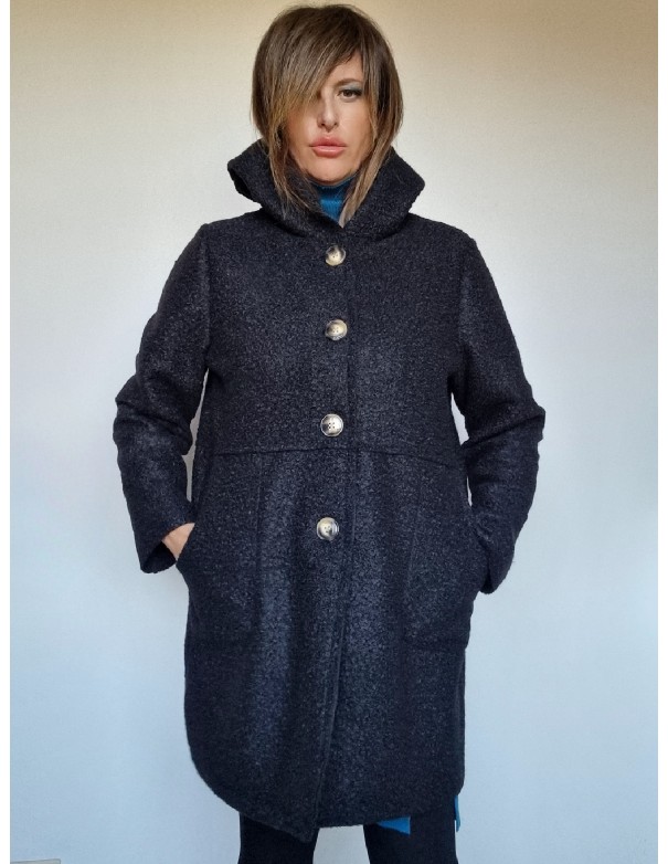Cappotto Donna Verde con Cappuccio