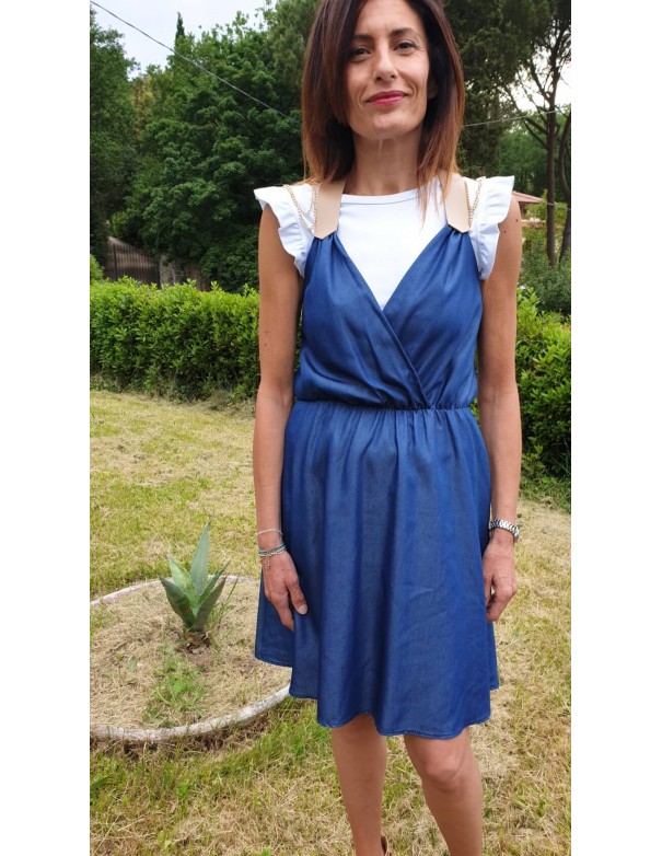 Abito Jeans con Bretelle