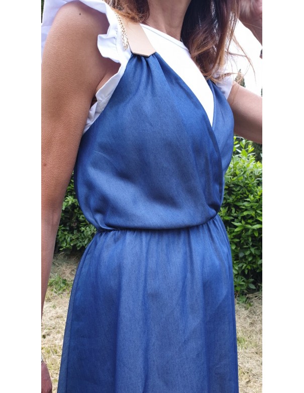 Abito Jeans con Bretelle